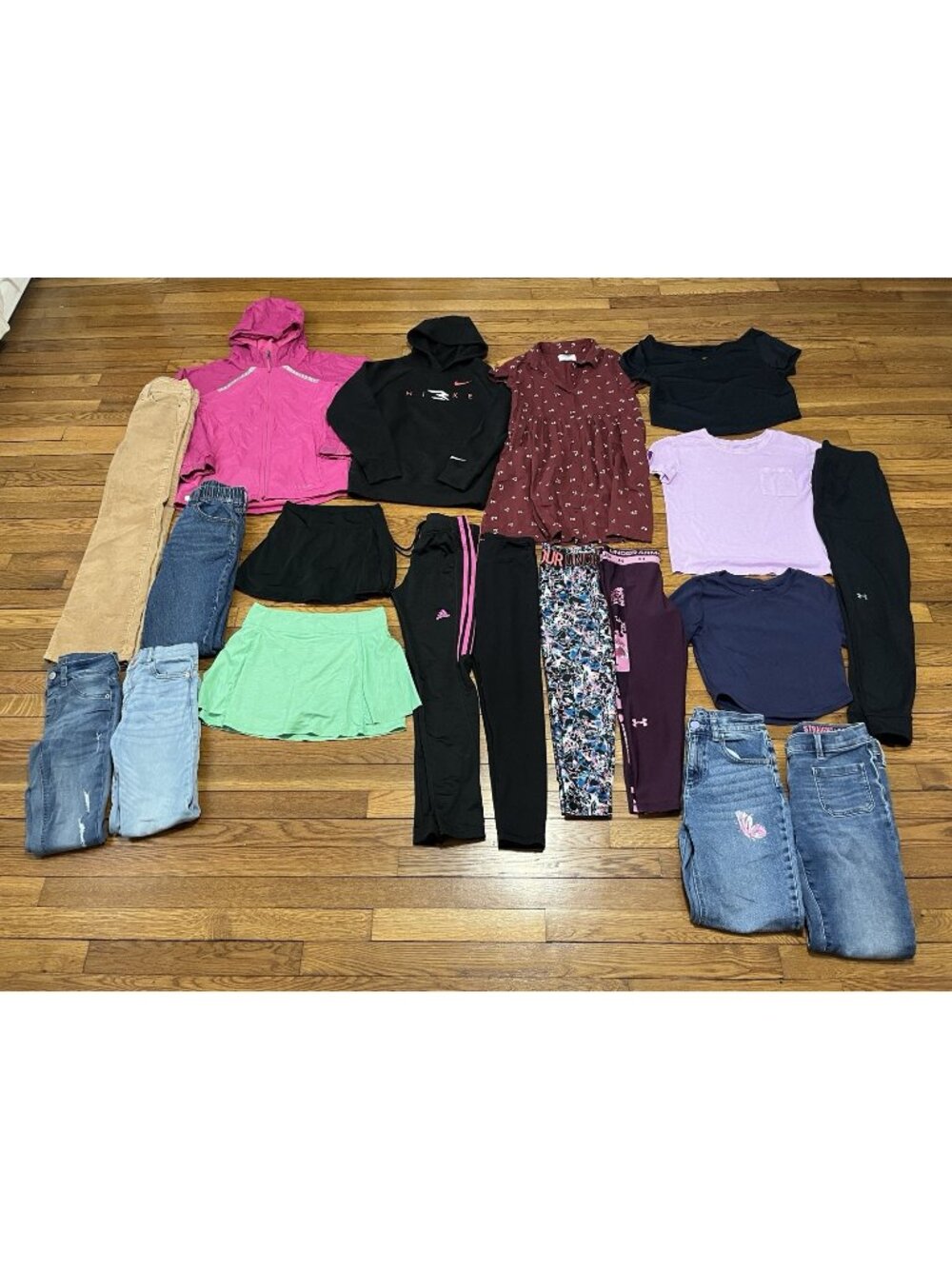 Girls Under Armour Justice and More! Youth Size Medium 10/12 Clothing Lot 19PCS!